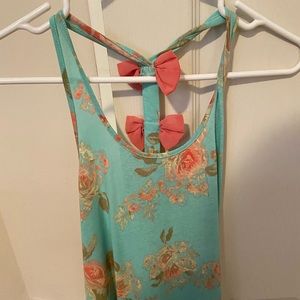 Teal tank top